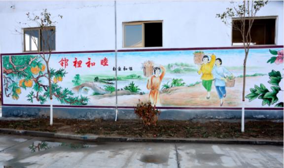 乐至乡镇文化墙 乡风文明焕发新活力